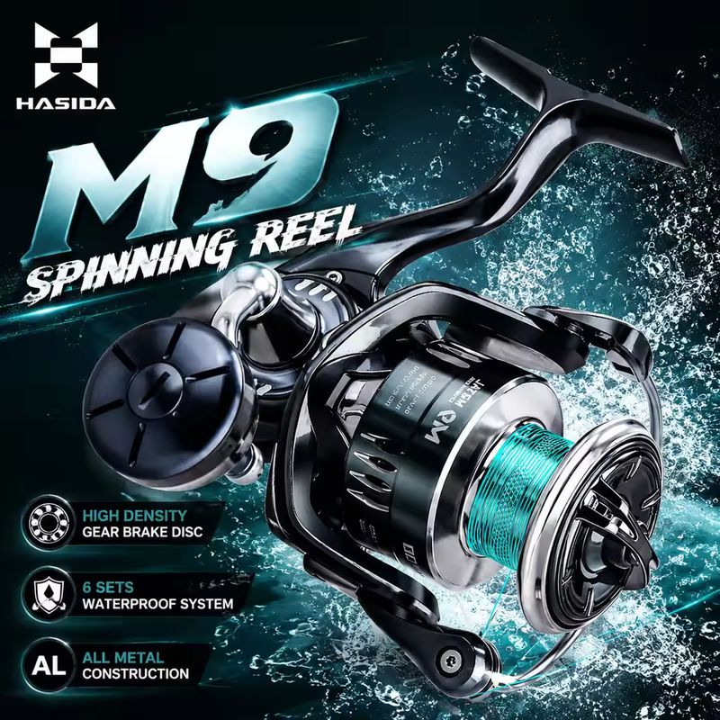 Reel Pancing Spinning HASIDA M - Freshwater Line ulasan dan harga
