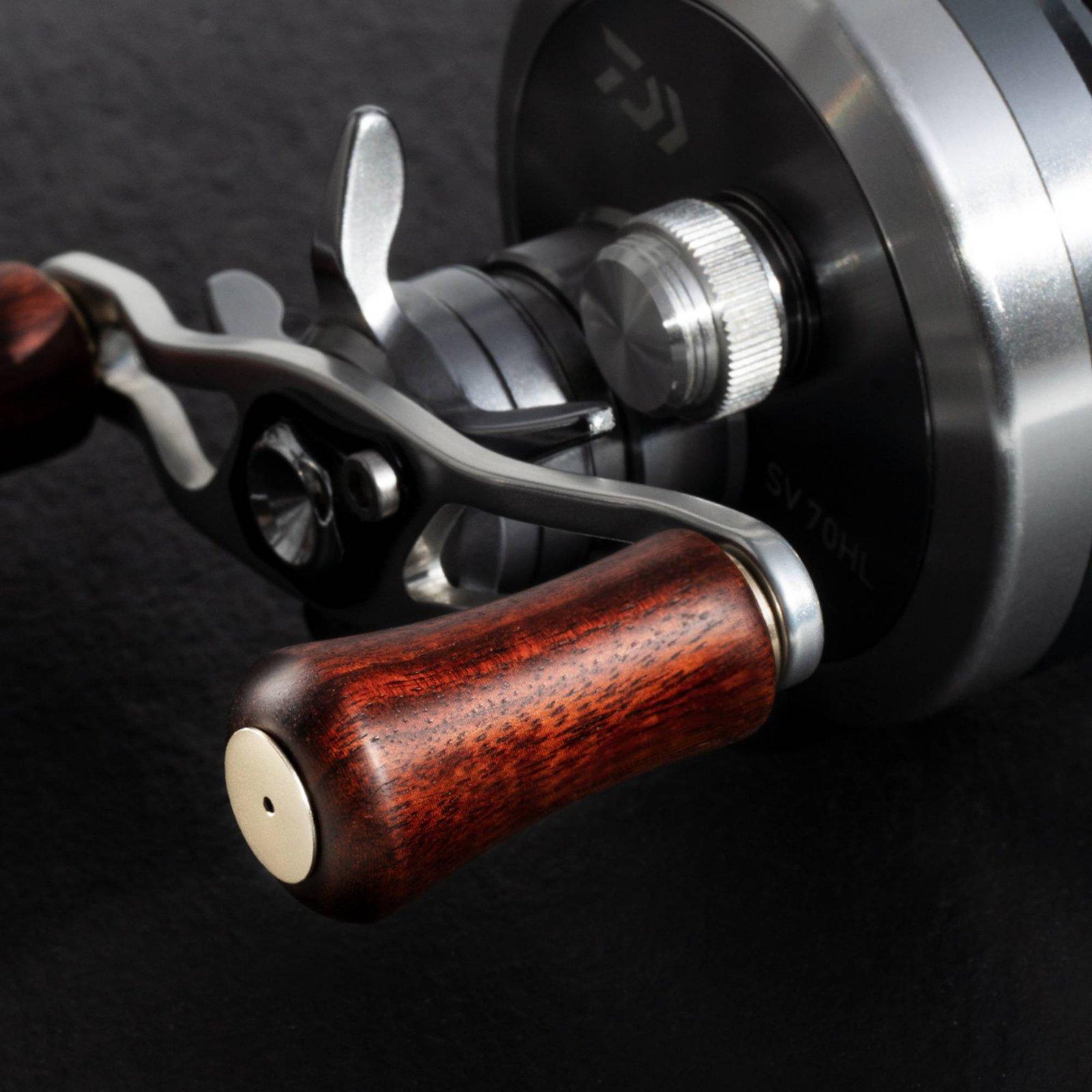 Kenop Gagang Reel Pancing Kayu - Fishing Line Spool ulasan dan harga