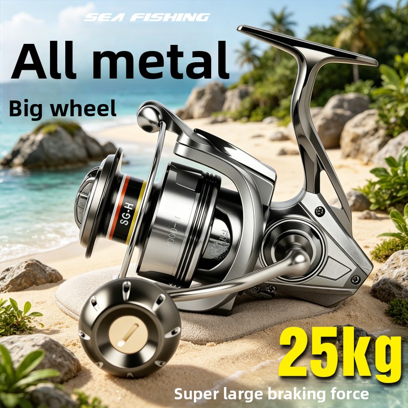 Reel spinning full metal premi - Ice Fishing Line ulasan dan harga